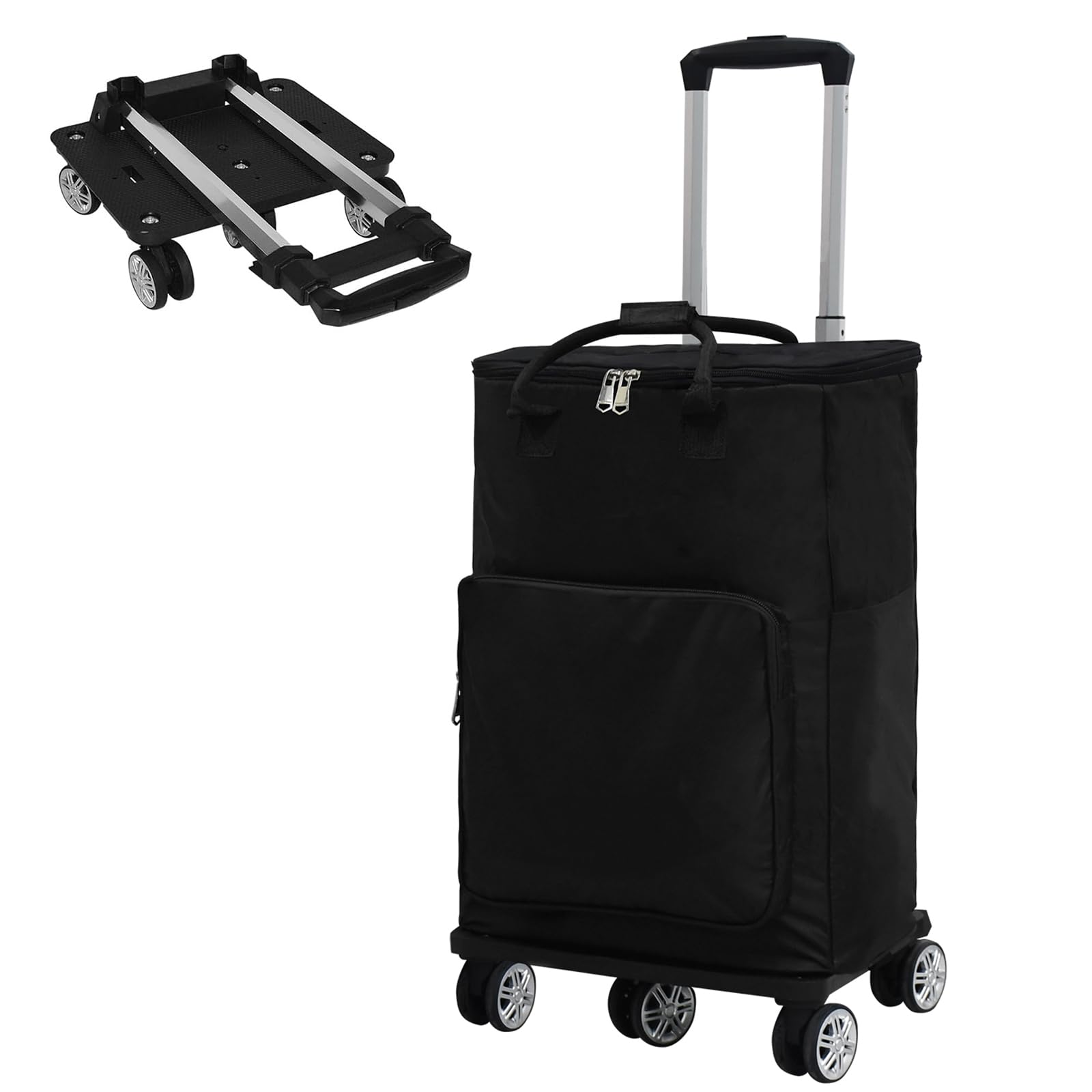 黒 キルティング ショッピングカート 4輪 ショッピングカート KBN15176 平野鞄